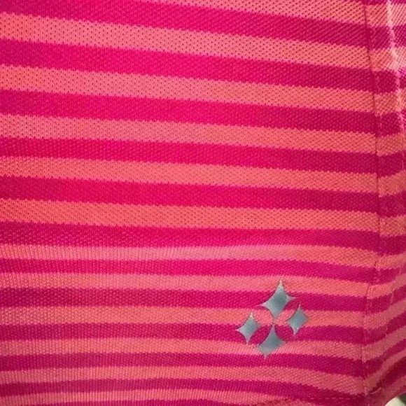 Jofit Collar Tank Gold Tennis Top Size Large Pink & Peach - Picture 3 of 4